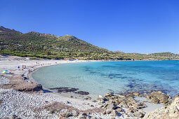 Bodri beach near Ile Rousse, Corsica, Southern France, France, Southern Europe