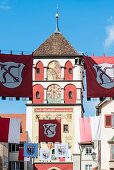 Martin's gate in the historical Old Town, Wangen im Allgaeu, Baden-Wuerttemberg, Germany