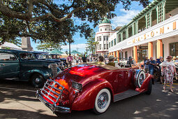 Art Deco Festival, 1930s, Oldtimer vor Masonic Hotel, Packard, Auburn Cabriolet, Napier, Hawke's Bay, Nordinsel, Neuseeland