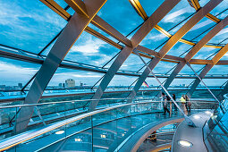 Interior, Dome of the Reichstag building, Berlin, Germany