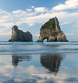 Wharariki Beach, Cape Farewell, Farewell Split, Tasman, Tasman Sea, Cook Strait, South Island, New Zealand, Oceania