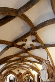 Corridor in the new city hall, Marienplatz, Munich, Upper Bavaria, Bavaria, Germany