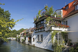 Residential house at Auer Muehlbach, Mondstrasse, Untergiesing, Munich, Upper Bavaria, Bavaria, Germany