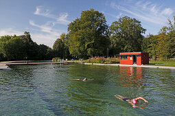 Public open-air-swimming pool Maria Einsiedel, Thalkirchen, Munich, Upper Bavaria, Bavaria, Germany