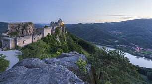 Castle ruins Aggstein, Danube, Wachau, Lower Austria, Austria