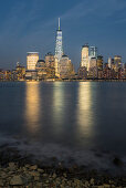 One World Trade Center, Manhattan Skyline of Paul Hook, New Jersey, Hudson River, New York City, USA