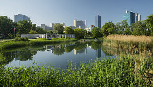 Donaupark, Donaustadt, UNO City, 22. Bezirk Donaustadt, Wien, Österreich