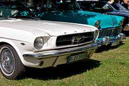 Detail of classic cars, US Car Oldtimer Show, Diedersdorf, Germany