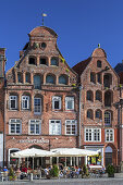 Brick buildings in the old town of Hanseatic town Lüneburg, Lower Saxony, Northern Germany, Germany, Europe