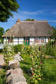 ' thatched house, school museum, Middelhagen, Rügen Island, Mecklenburg-Western Pomerania; Baltic Sea, Germany, Europe'