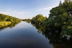 Mulde river near Dessau, Dessau-Roßlau, Saxony-Anhalt, Germany, Europe