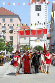 Medieval Frundsberg Festival, Mindelheim, Lower Allgaeu, Allgaeu, Swabia, Bavaria, Germany