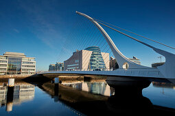 Samuel Beckett Bridge across the River Liffey, Dublin, Ireland