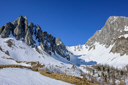 Hoellkar with Weisseck in background, Hoellkar, Felskarspitze, Radstadt Tauern, Carinthia, Austria