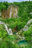 Wasserfälle von Plitvitz, Plitvitzer Seen, Nationalpark Plitvitzer Seen, Plitvice, UNESCO Weltnaturerbe Nationalpark Plitvitzer Seen, Kroatien