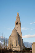 The largest church building in Iceland, the Hallgrimskirkja, Reykjavik, Iceland, Europe