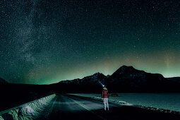 night sky at Banff national park, Bow Valley, Banff National Park, Alberta, Kanada, north america