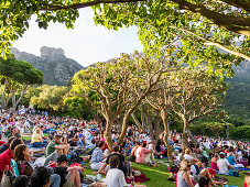 Konzert Publikum, Botanischer Garten Kirstenbosch, Cape Town, Südafrika