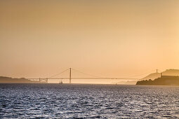 Golden Gate Bridge at dusk, San Francisco, California, USA