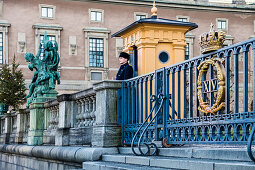 Wachen vor dem Stockholmer Schloss, Stockholm, Schweden
