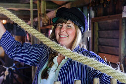 Employees at Selflechten in the open-air museum Gamla, Sweden