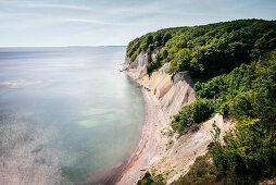 UNESCO Welterbe „Alte Buchenwälder Deutschlands“, Jasmund Nationalpark, Kreidefelsen auf der Insel Rügen, Mecklenburg-Vorpommern, Deutschland, Ostsee