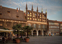 UNESCO Welterbe Hansestadt Lübeck, historisches Rathaus, Schleswig-Holstein, Deutschland
