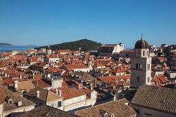Altstadt von der Stadtmauer aus gesehen, Dubrovnik, Dubrovnik-Neretva, Kroatien, Europa