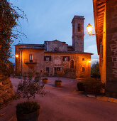 Volpaia, medieval village, church, near Radda in Chianti, Chianti, Tuscany, Italy, Europe