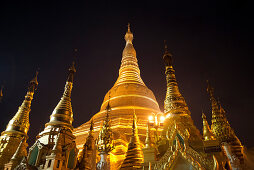 Die Shwedagon Pagode in Yangon, Myanmar