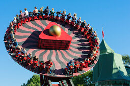 Liseberg amusement park with huge turntable, Sweden