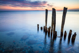 poles, pole, stones, beach, Baltic Sea, Hohwacht, Schleswig Holstein, Germany
