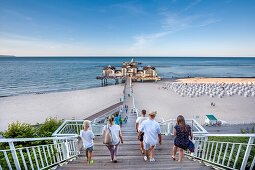 Seebrücke, Sellin, Rügen, Mecklenburg-Vorpommern, Deutschland