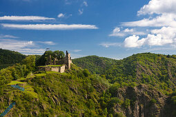 Are castle, Altenahr, Ahrsteig hiking trail, Rotweinwanderweg hiking trail, Ahr, Rhineland-Palatinate, Germany