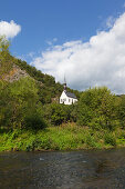 Pilgrimage church Maria Geburt, near Puetzfeld, Ahrsteig hiking trail, Ahr, Rhineland-Palatinate, Germany