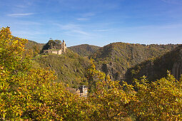Are castle, Altenahr, Ahrsteig hiking trail, Rotweinwanderweg hiking trail, Ahr, Rhineland-Palatinate, Germany