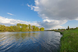 Birtener Altrhein, old arm of the Rhine river, near Xanten, Lower Rhine, North-Rhine Westphalia, Germany