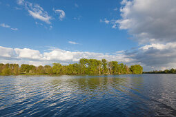 Birtener Altrhein, old arm of the Rhine river, near Xanten, Lower Rhine, North-Rhine Westphalia, Germany