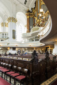 Orgel, Innenansicht, St. Michaelis-Kirche, auch Hamburger Michel, Hamburg, Deutschland