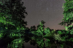 Biosphärenreservat Spreewald, Unterspreewald, Brandenburg, Deutschland, Wasserwandern, Kajaktouren, Naherholungsgebiet, Familienurlaub, Familienausflug, Paddeln, Rudern, Wildnis, Ausflug, Flusslandschaft, Nachthimmel, Nachtwanderung, Sterne, Sternenhimmel