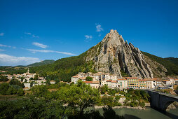 Bridge over the river Durance, Sisteron, Provence, Region Provence-Alpes-Côte d' Azur, South of France, France