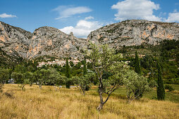 Moustiers St. Marie, Provence, Provence-Alpes-Côte d'Azur, Südfrankreich, Frankreich