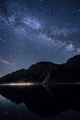 Landscape at Plansee by night, Plansee, Reutte, Tirol, austria, europe.