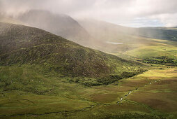 cloudy movement at Connor Pass, Dingle Peninsula, County Kerry, Ireland, Wild Atlantic Way, Europe