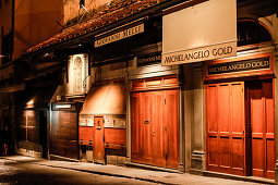 Ponte Vecchio am Abend, Altstadt, Florenz, Toskana, Italien, Europa