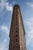 das berühmte Flatiron Building in Form eines Bügeleisens, 5th Avenue, Manhattan, New York City, Vereinigte Staaten von Amerika, USA, Nordamerika