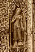 Devata Relief  beim Banteay Srei Tempel, Angkor Wat , Kambodscha