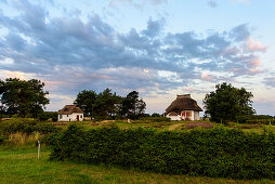Thatched house, Hiddensee, Ruegen, Ostseekueste, Mecklenburg-Vorpommern Germany