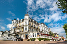 Bäderarchitektur, Hotel Ahlbecker Hof, Ahlbeck, Usedom, Mecklenburg-Vorpommern, Deutschland