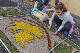 Corpus Christi, Feast of Corpus Christi, Villa de Mazo, UNESCO Biosphere Reserve, La Palma, Canary Islands, Spain, Europe